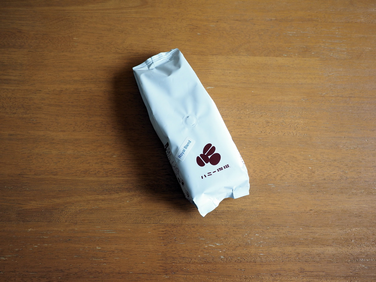 コーヒー豆「ロイヤルブレンド」をハニー珈琲で購入